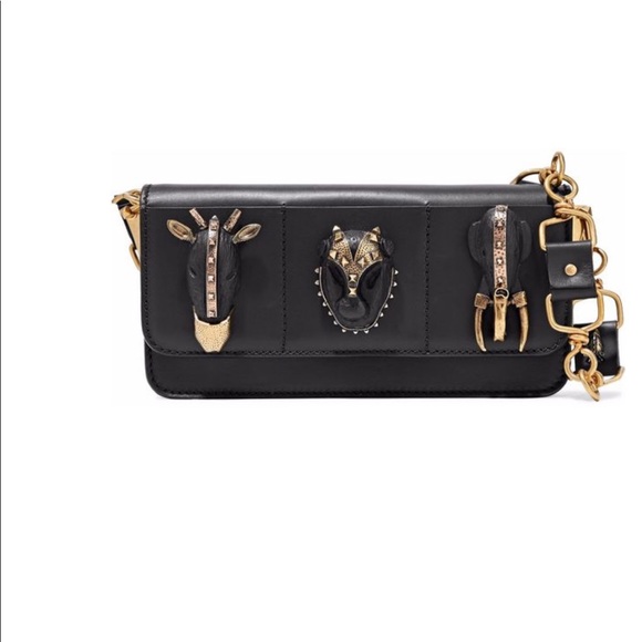 Valentino Handbags - Valentino Embellished leather shoulder bag